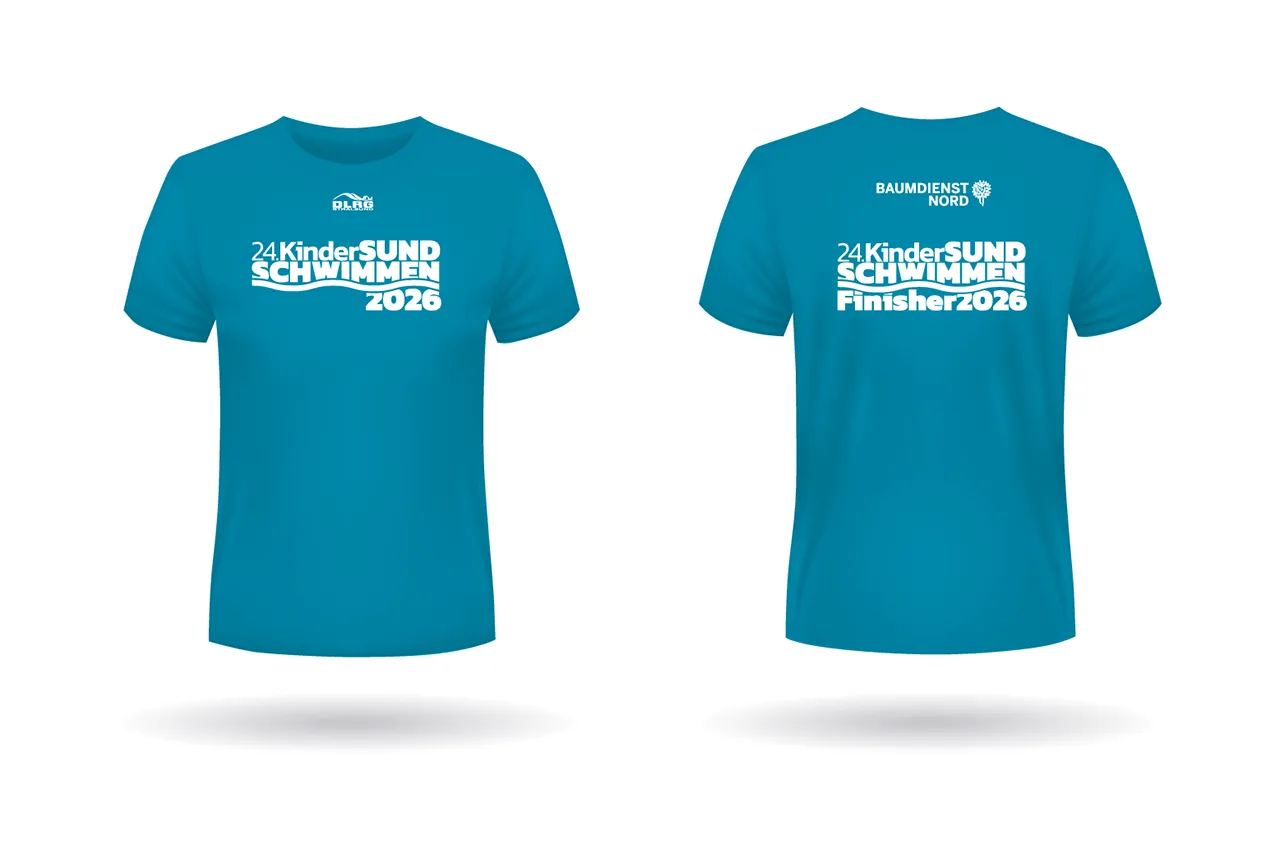 Ansicht des Kinder-Sundschwimmen-T-Shirts